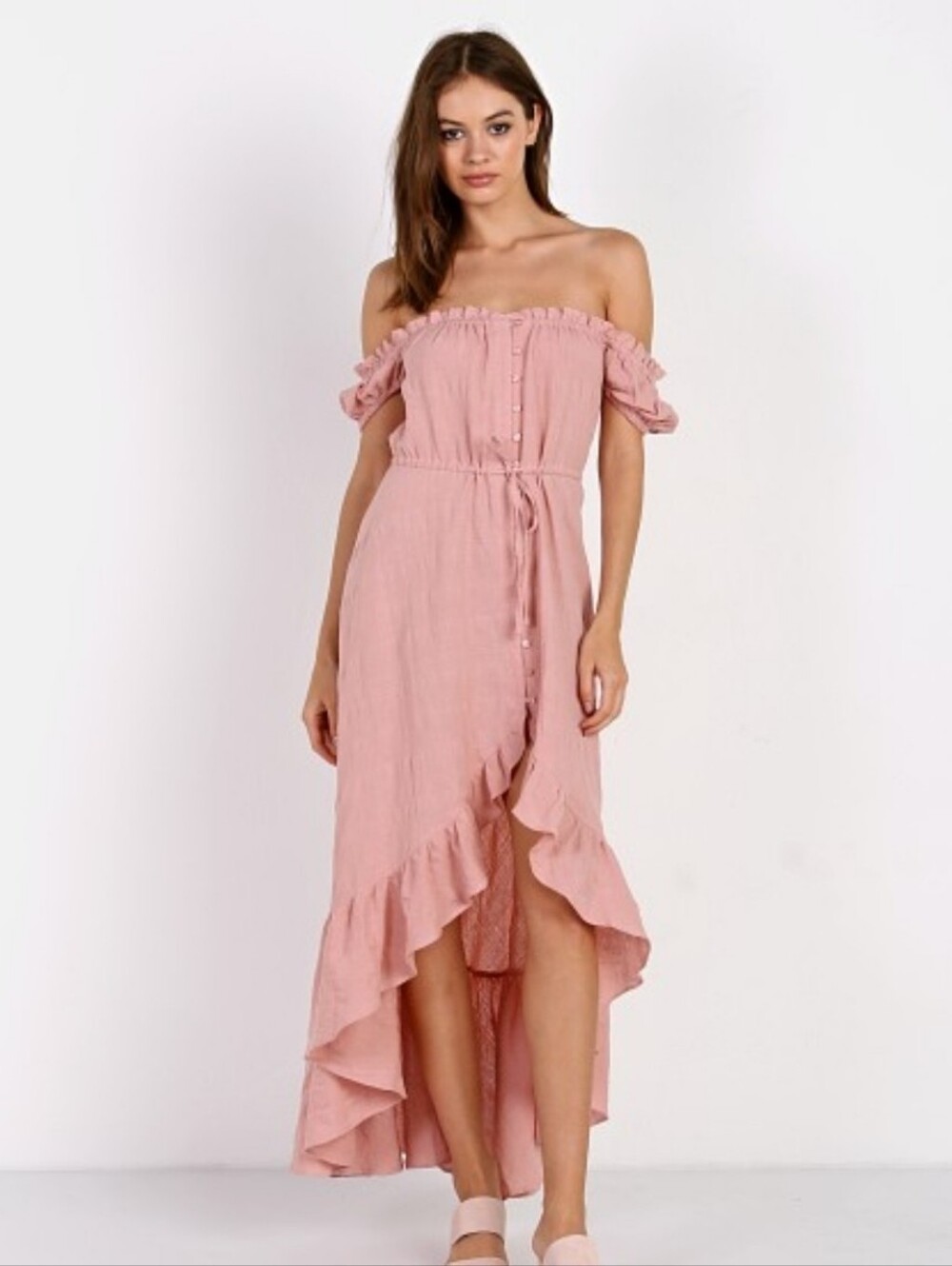 Auguste the Label pink maxi Willow Day Dress Blush Size 6 #maxidress #pink